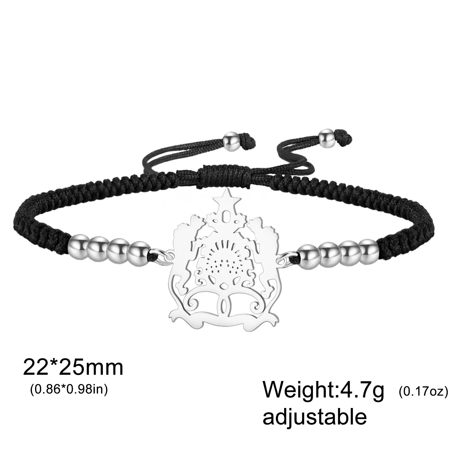 Hipee Morocco Pendant Bracelet  Maroc Stainless Steel National Jewelry for Women Men