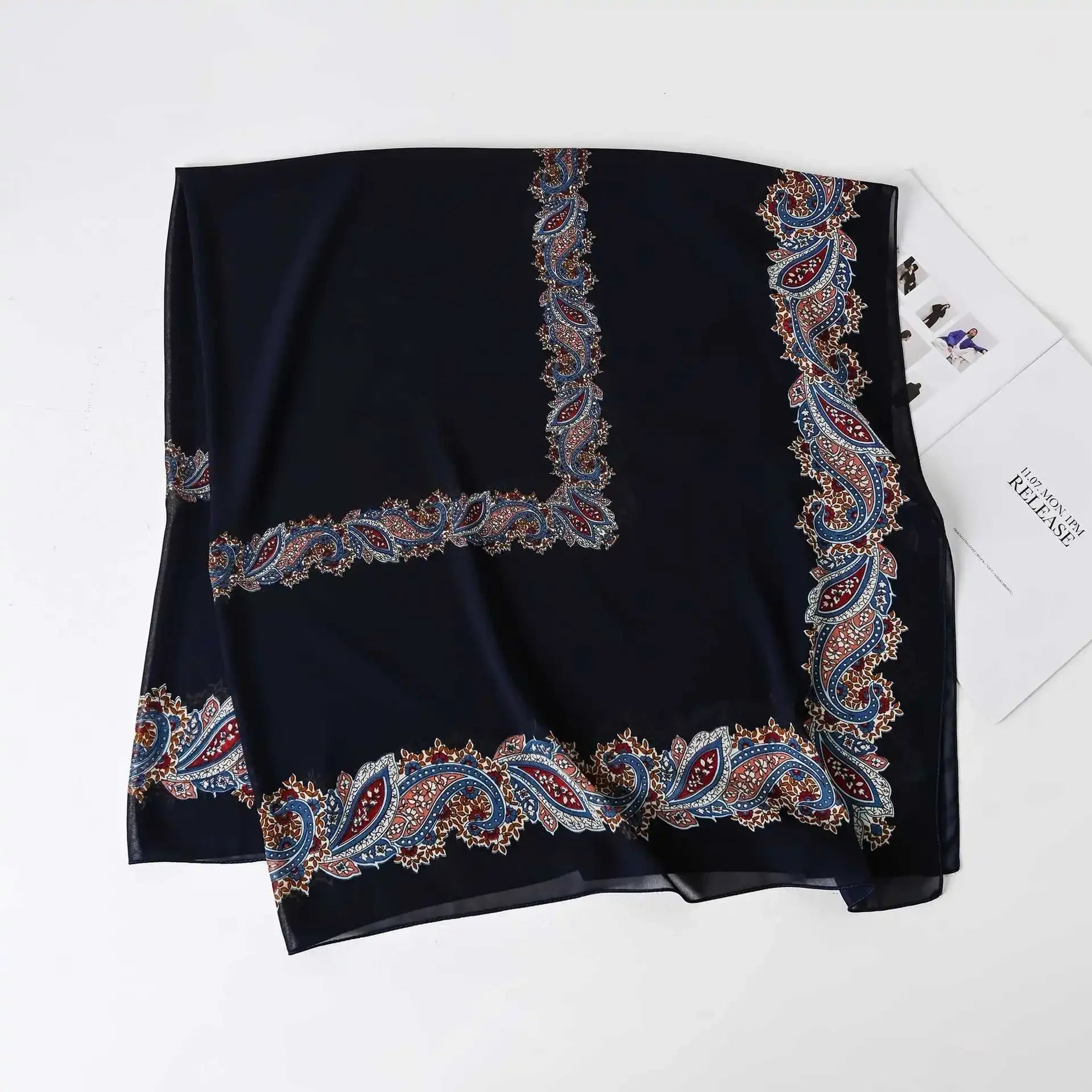 Fashion Muslim Chiffon Hijabs for Women Quadrate Shawl Long Wrap Handscarf Versatile Sunscreen Scarf