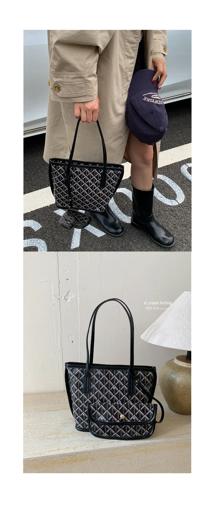 Women's Tote Bag New Simple Double sided Available Mother and Child Large Capacity Casual Handbag Shopping Bag Tote Bag