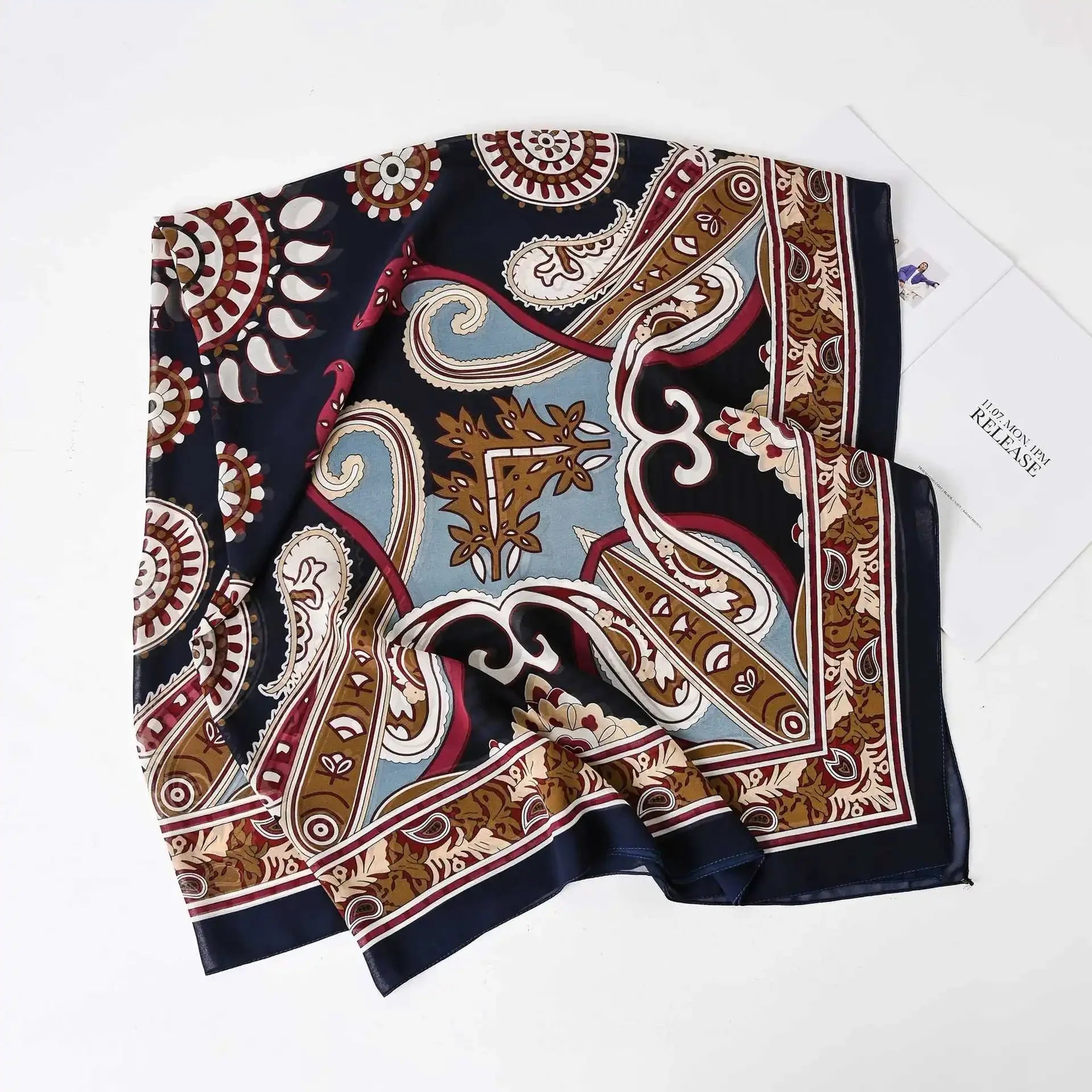 Fashion Muslim Chiffon Hijabs for Women Quadrate Shawl Long Wrap Handscarf Versatile Sunscreen Scarf