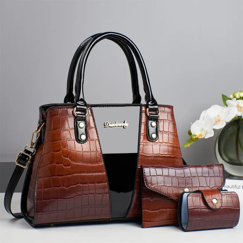 Luxury Designer Shoulder Crossbody Bags High-quality 3Piece Set Women Bags Fashion Ladies Handbags Crossbody Messenger Bag Sac