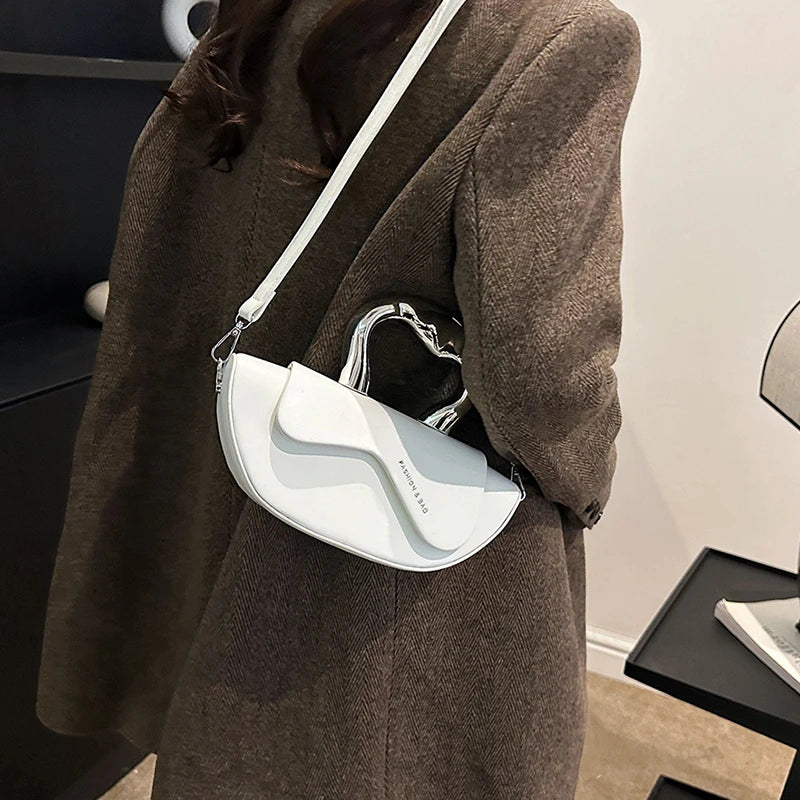 Sewing Thread Solid Soft Shoulder Bags Fashion 2024 High Quality Bags for Women Hasp Interior Compartment Pu Women's Handbags