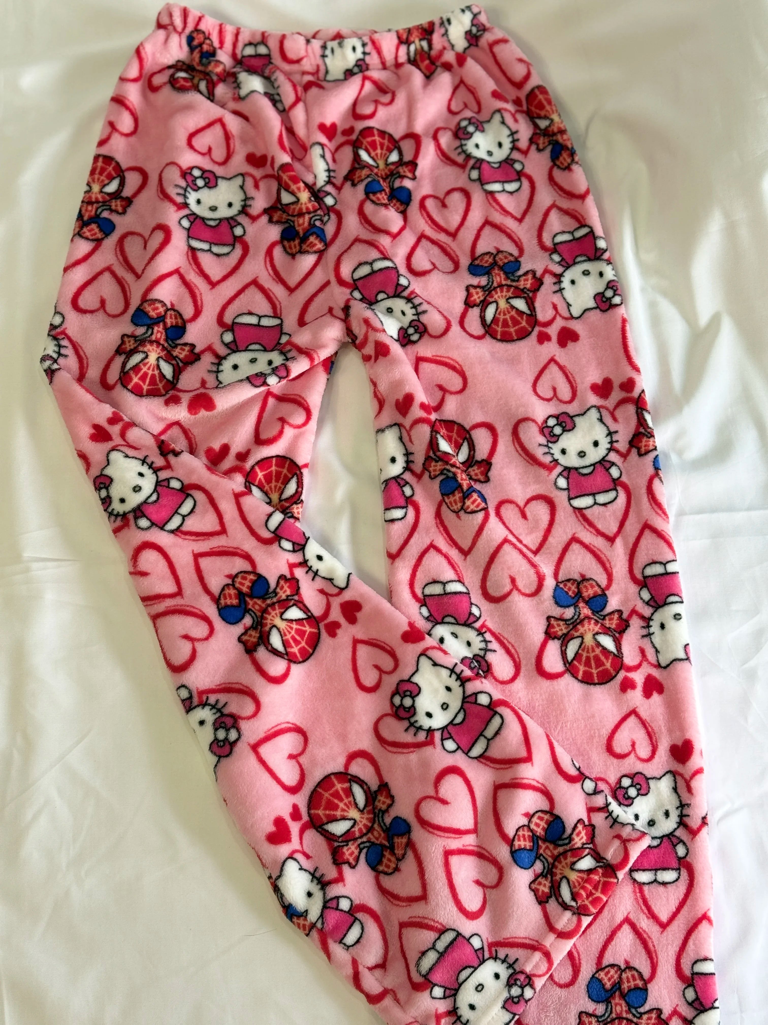2025 New Y2K Sleeping Pants Anime Pajama Pants Flannel Soft Casual Pants Cartoon Home Trousers Couple Gift
