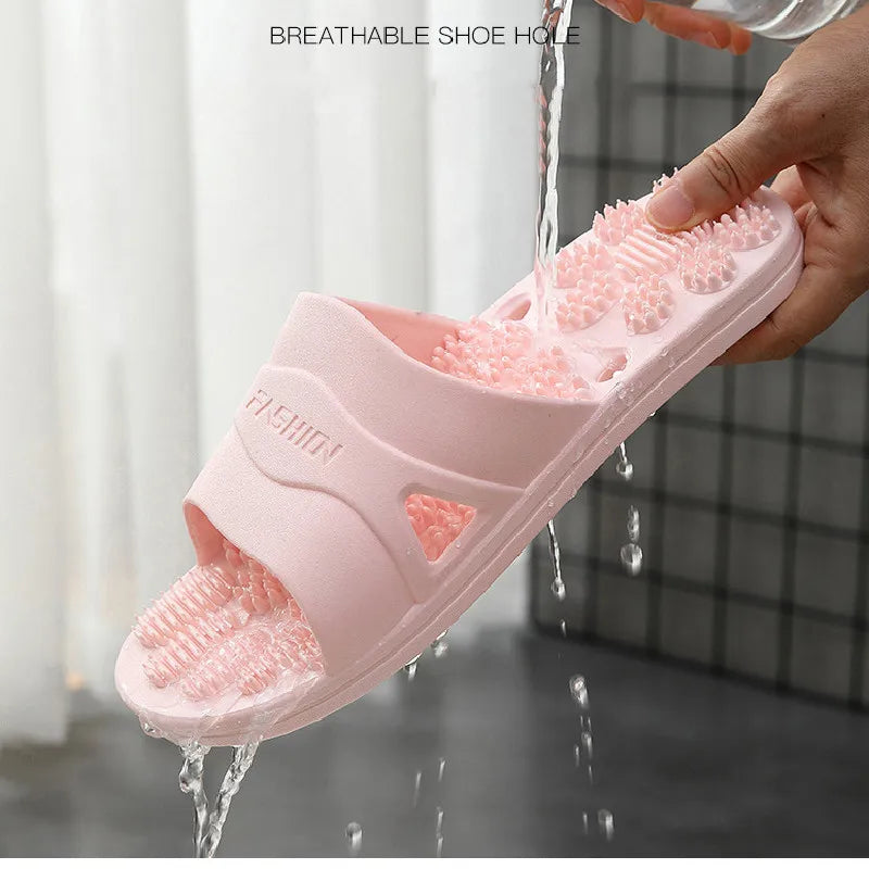 Women Men Massage Home Slippers Couple Shoes Summer Sandals House Soft Non Slip Wear Resistant Slides Indoor Bathroom Flip Flops