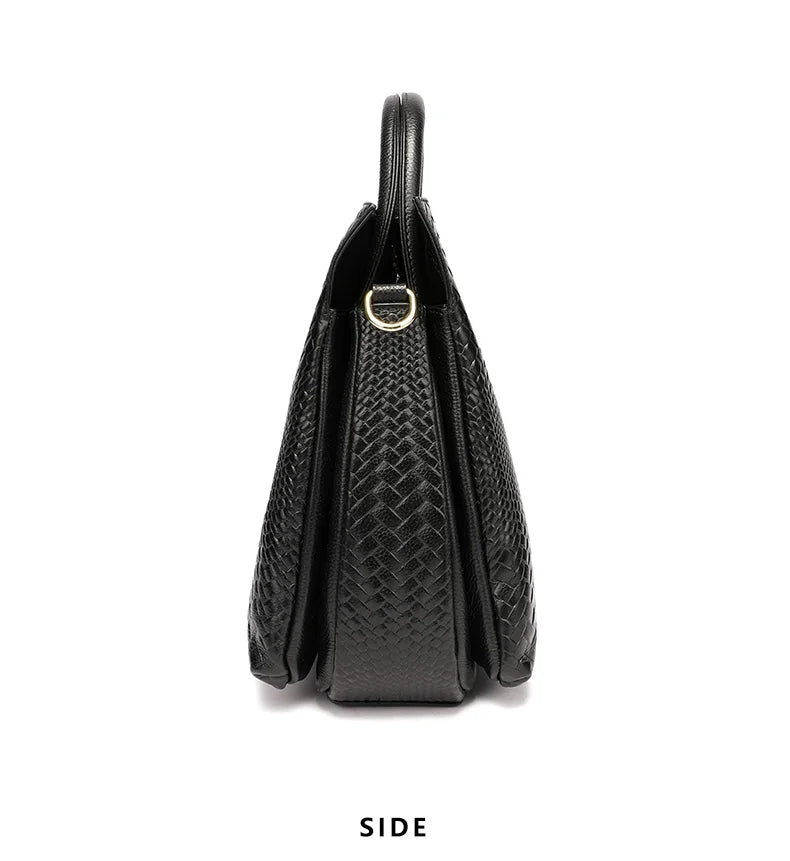 Luxury Top Layer Leather Handbags Minimalism Soft Calfskin Casual Tote Bag Fashion Women ladies handbag