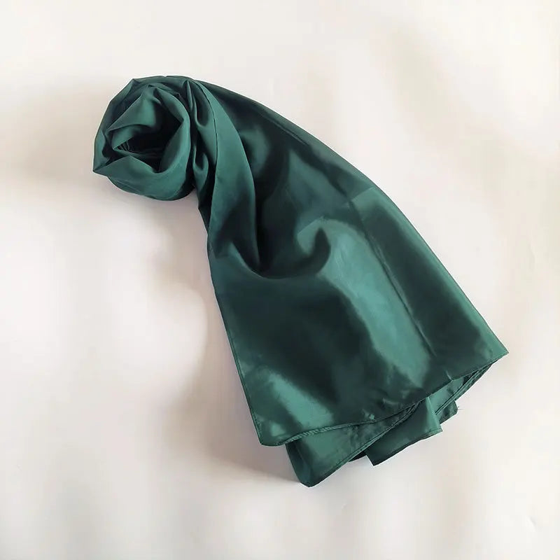 70x180cm Lightweight Chiffon Scarf with Border - Breathable Long Shawl, Women's Wrap, Dust & Sun Protection