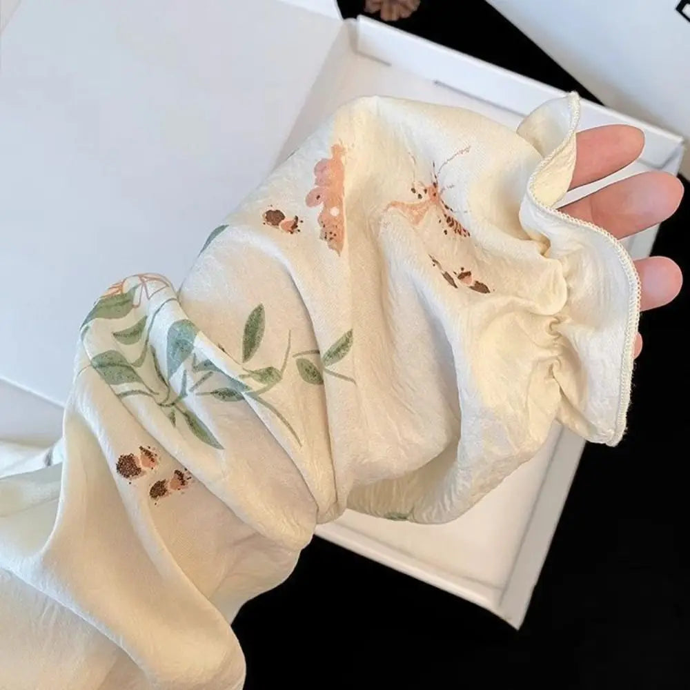 New Chinese Style Lace Up Pajama Suit Flower Reffle Shorts Sleeve Nightwear Women Homewear Loose Two Pieces Sleepwear Sets Home
