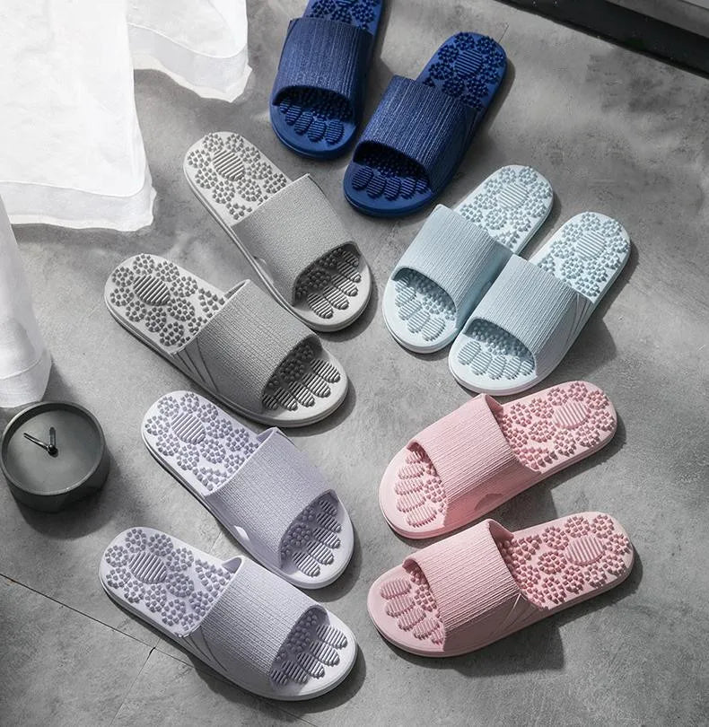 Women Men Massage Home Slippers Couple Shoes Summer Sandals House Soft Non Slip Wear Resistant Slides Indoor Bathroom Flip Flops