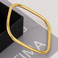 316L stainless steel gold-plated bracelet Fashion Personality Simple Punk Retro Hip-hop High Temperament Bracelet