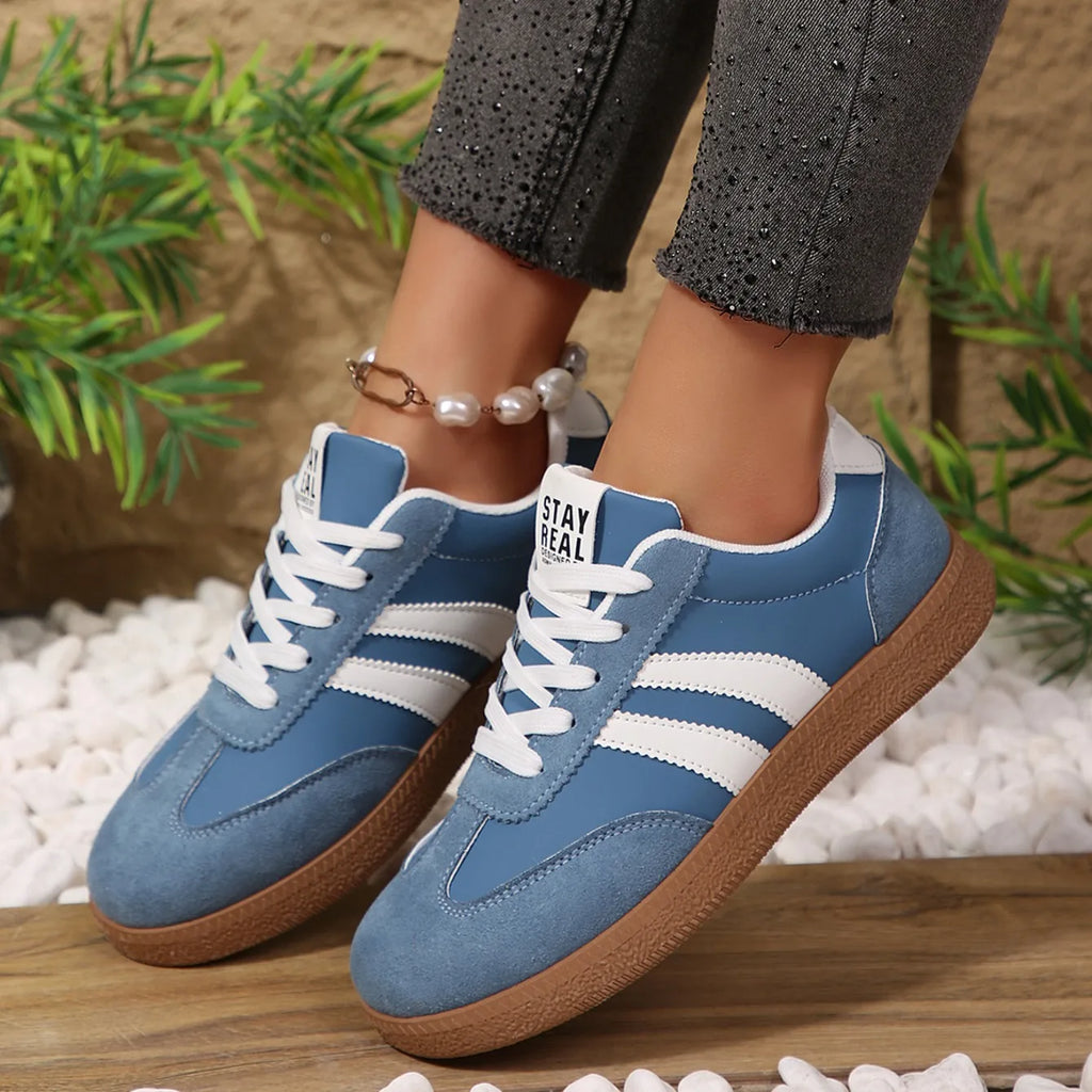 2026 New Designer Sneakers for Women Casual Patchwork Leather Sneakers Women Outdoor Casual Comfortable Ladies Shoe