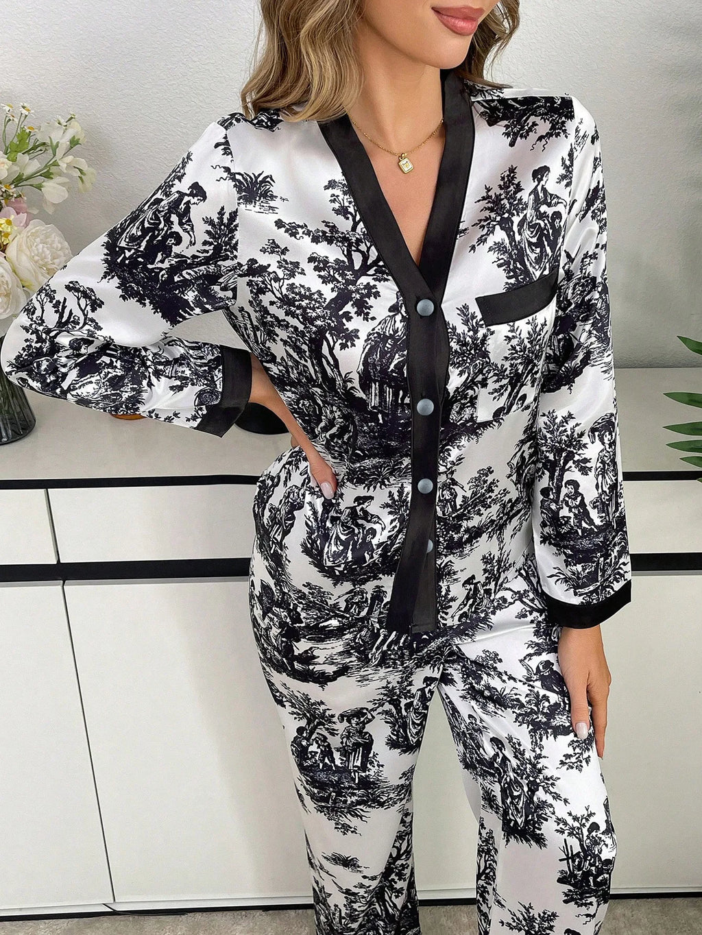 Long Sleeve Pajamas Women Woman Pajama Set Home Wear Set Big Size Women's Pajamas Sleepwear Pigma Winter Sleep Lounge Underwear