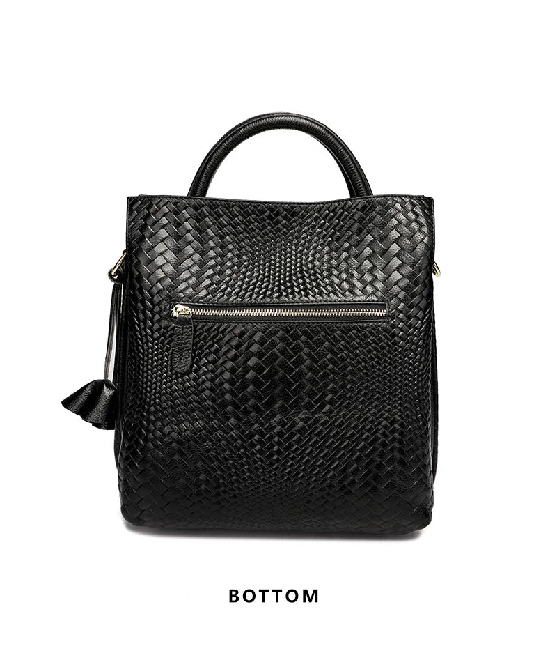 Luxury Top Layer Leather Handbags Minimalism Soft Calfskin Casual Tote Bag Fashion Women ladies handbag