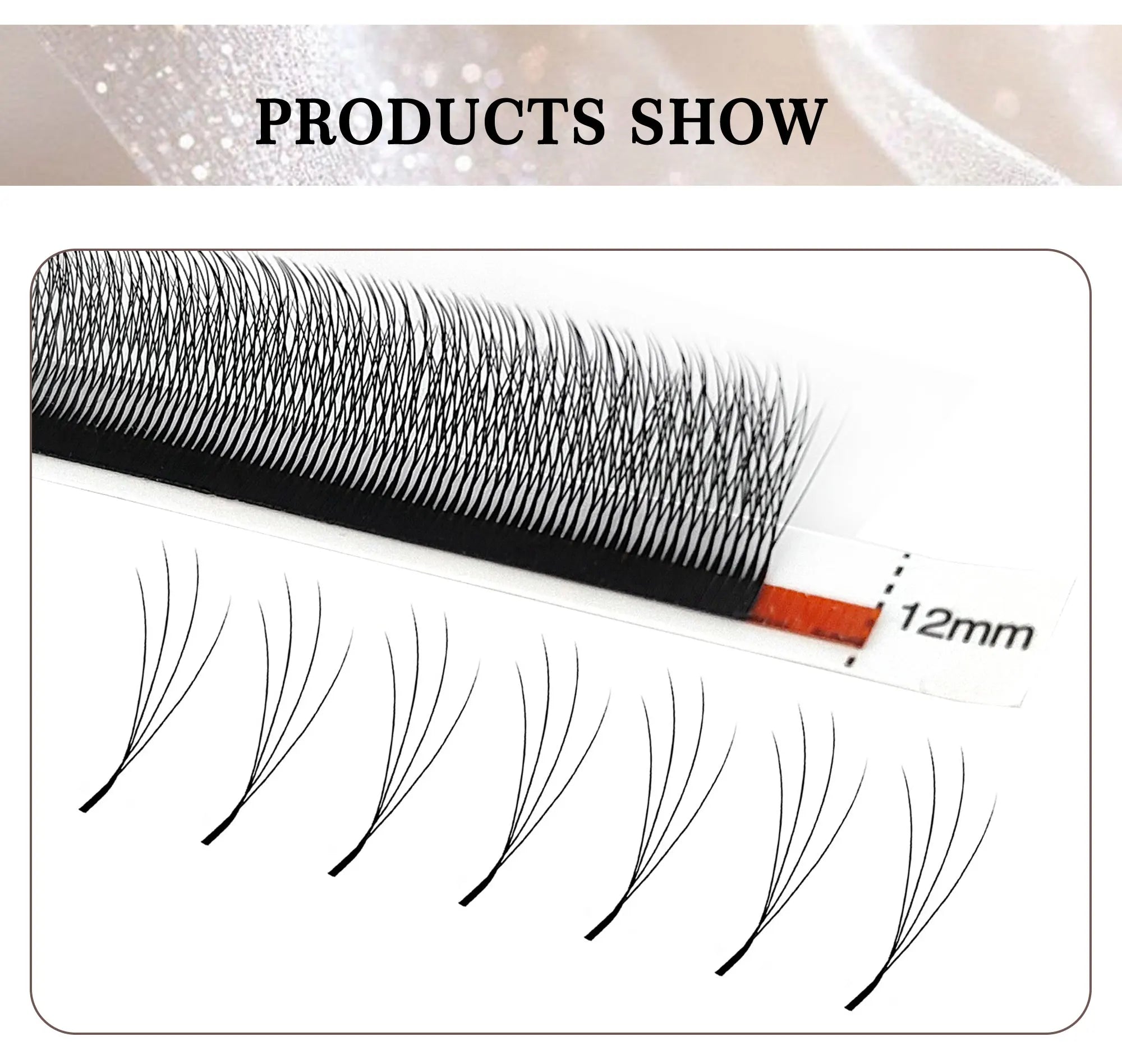 CoMango Narrow 4D W Shaped Russian Volume Eyelashes Extension Premade Fans Lashes Natural Faux Mink Lashes Makeup Products