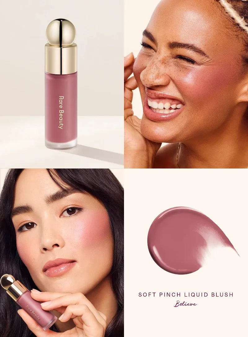 Rare Beauty Liquid Blush Lipstick Blush Eyes Cheek Blusher Waterproof Mositure Face Contour Shadow Liquid Lip Gloss Plump Makeup