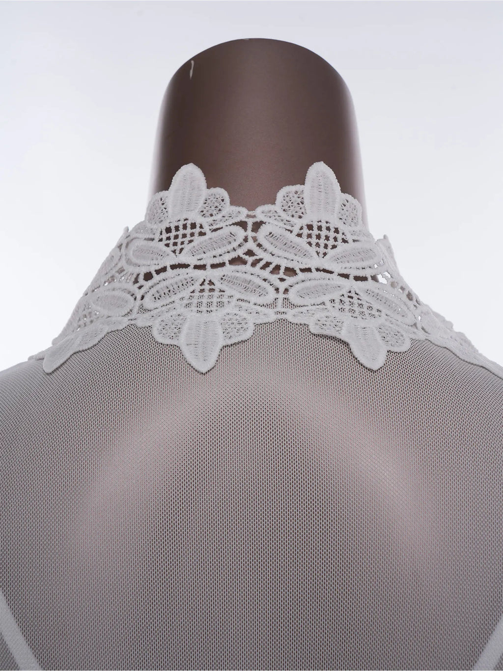 Womens Floral Lace Nightgown Set Long Sleeve Sheer Mesh Robe with Backless Satiny Sling Dress Gown Belt for Bride Wedding Night