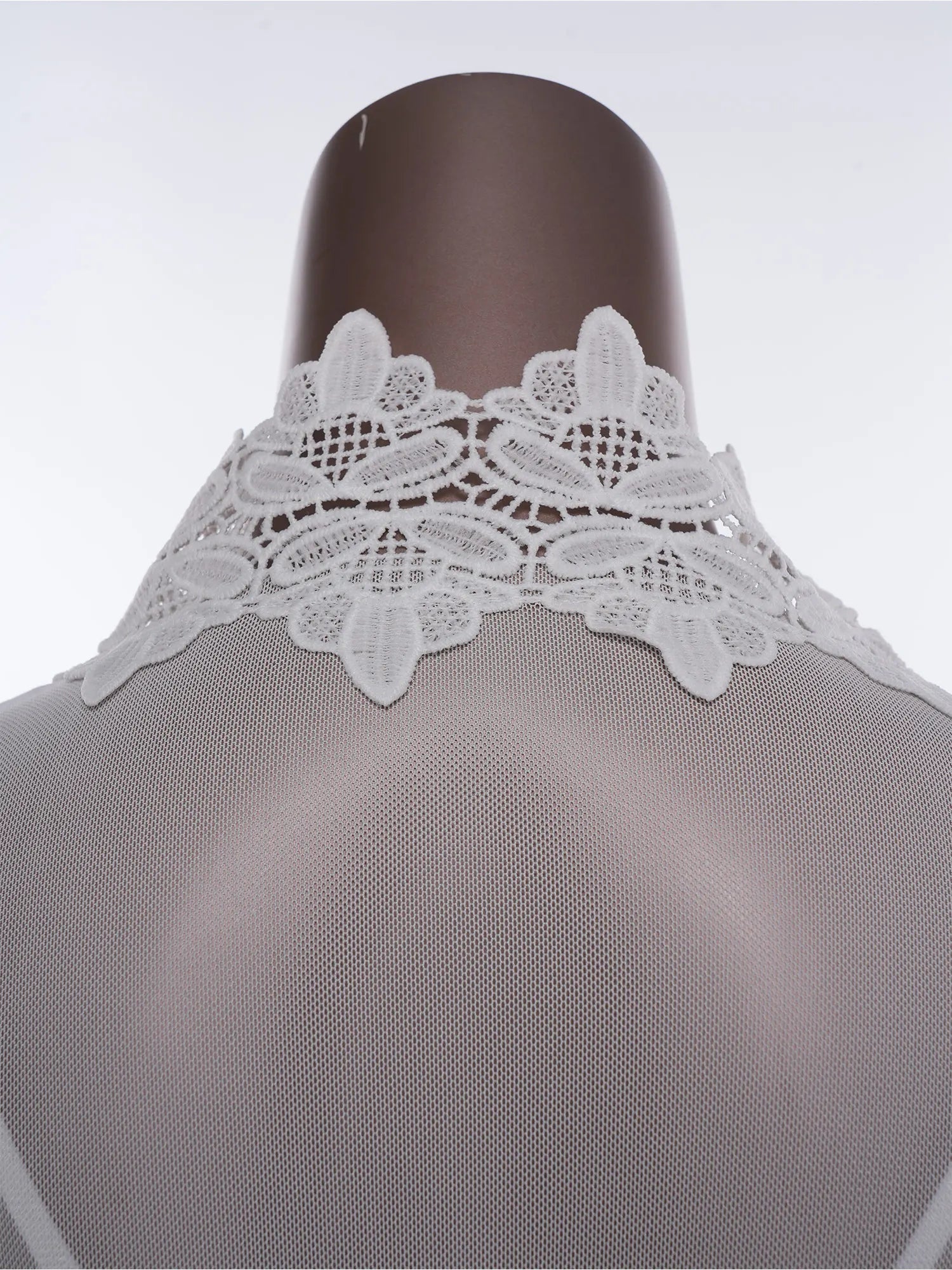 Womens Floral Lace Nightgown Set Long Sleeve Sheer Mesh Robe with Backless Satiny Sling Dress Gown Belt for Bride Wedding Night