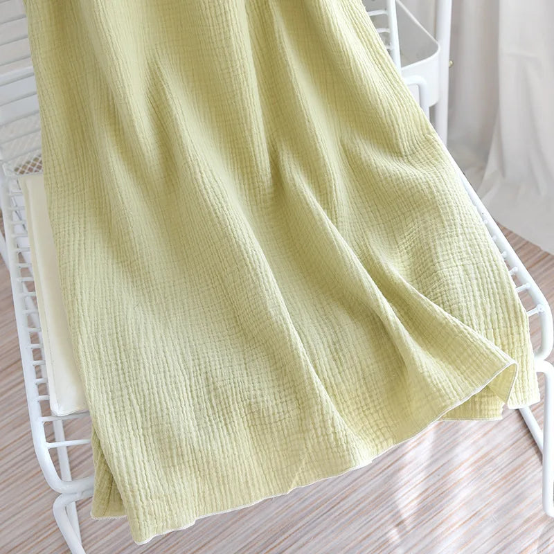 Summer New Ladies Nightdress 100% Cotton Crepe Lotus Leaf Sleeve Long Dress Palace Style Short Sleeve Nightdress Home Skirt