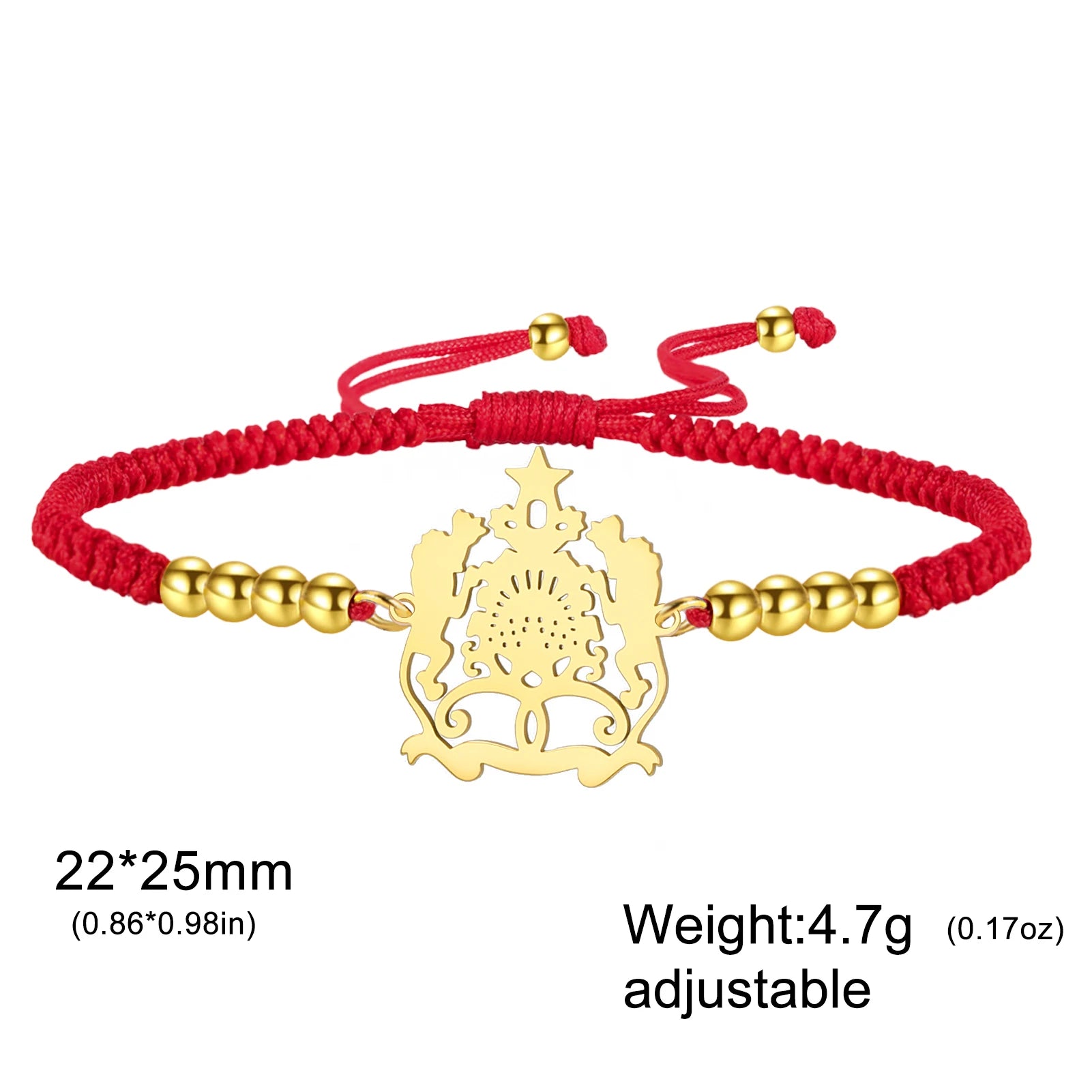 Hipee Morocco Pendant Bracelet  Maroc Stainless Steel National Jewelry for Women Men