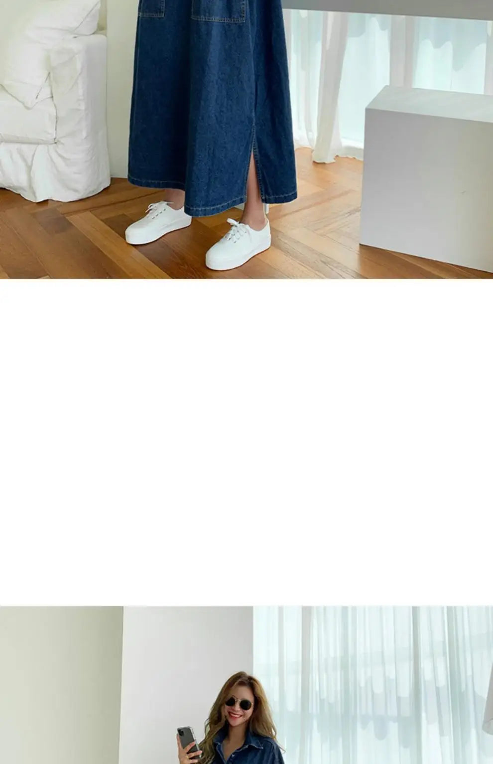 Long Dress Women Denim Dresses Turn Down Collar A Line Vestidos Maxi Mom Jeans Streetwear Casual Loose Y2k Summer 2025 Party