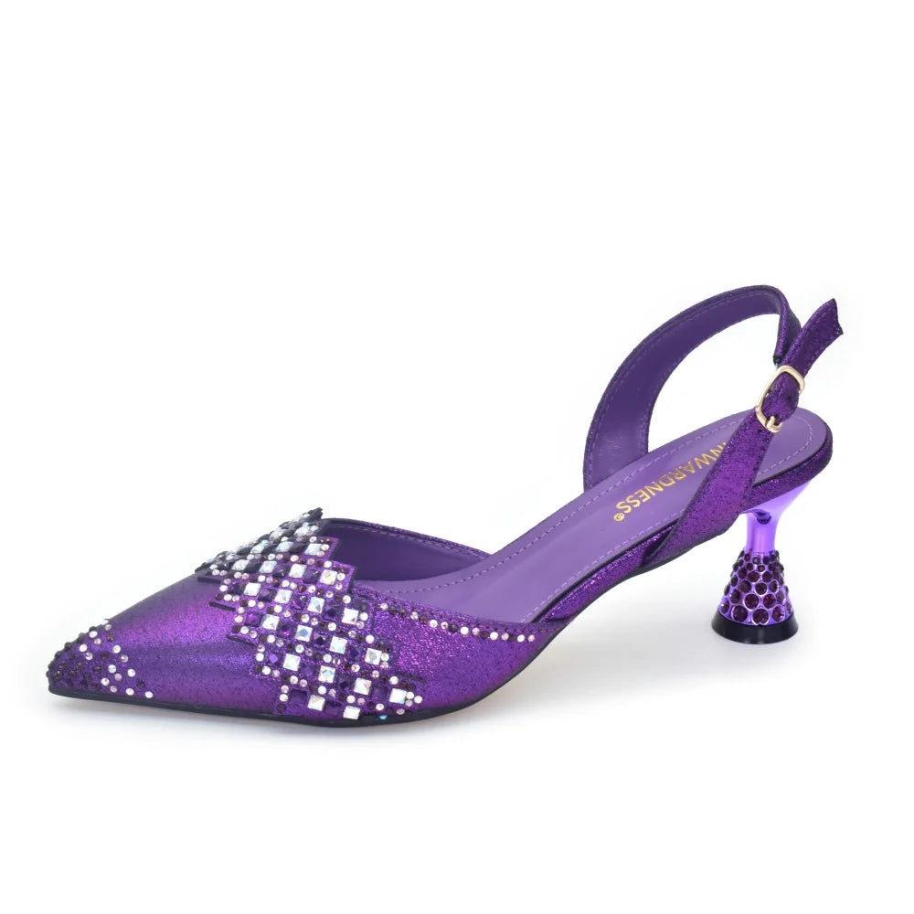 Italian Shoes and Bags Matching Set 2026 Elegant Woman Heeled Shoes for Wedding Women Shoes and Bags To Match Set Nigeria Party