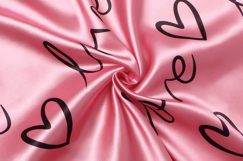 Women Satin Silk Pajamas Sets Letter Print Cami Vest Shirt With Trouser Sleepwear Ladie Sexy Pajama Lingerie Pyjamas Nightwear
