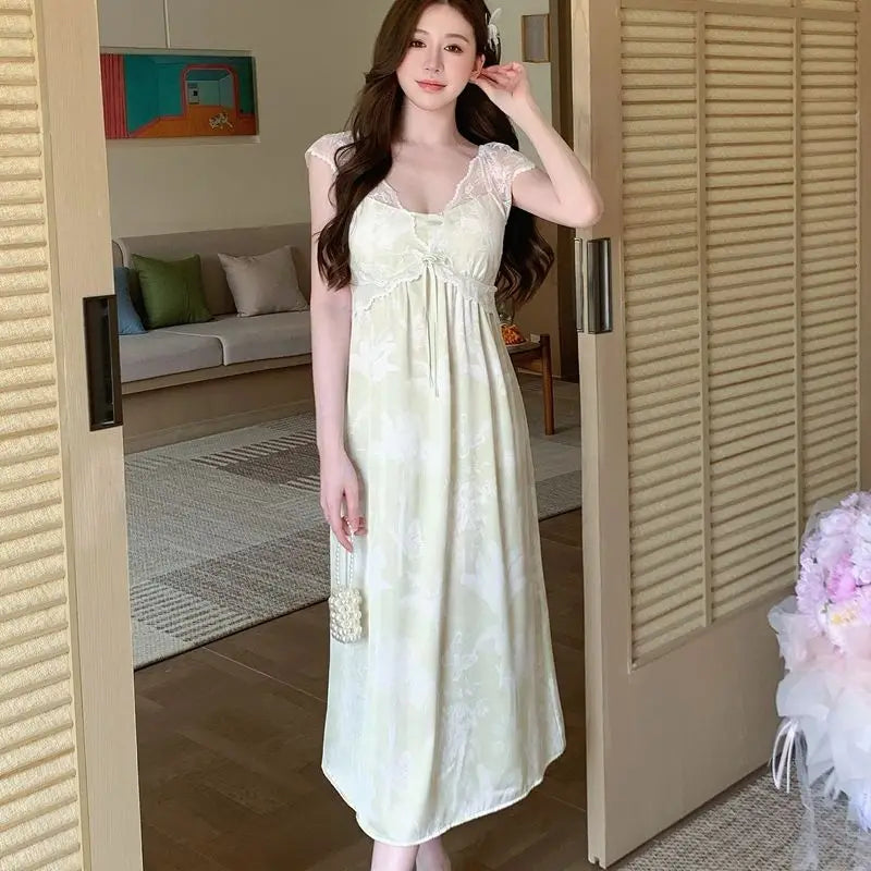 Women's Clothing Sexy Women Night Wear Female Sleepwear Woman Nightgowns Women's Nightgown Seductive Sexy Sleeping Sweaters Home
