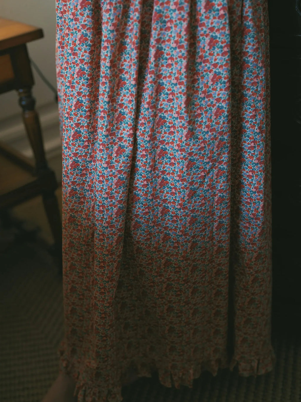 100% Pure Cotton Nightgown Women 2026 New Arrival Spring Summer Vintage Retro Floral Printing Lengthened Nightdress Loungewear