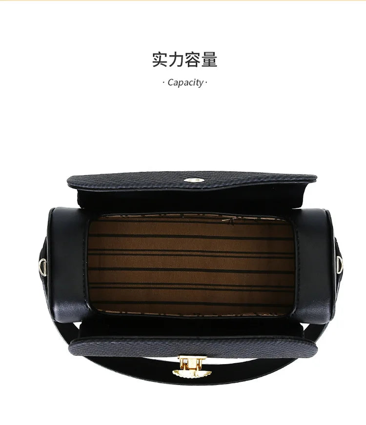 New Simple Fashionable Women's Shoulder Bag Square Box Handbag and Handbag Box-shaped Solid Color Shoulder Bag