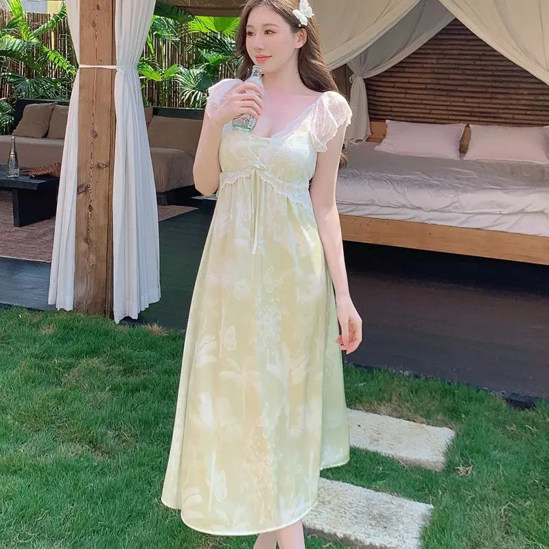 Women's Clothing Sexy Women Night Wear Female Sleepwear Woman Nightgowns Women's Nightgown Seductive Sexy Sleeping Sweaters Home