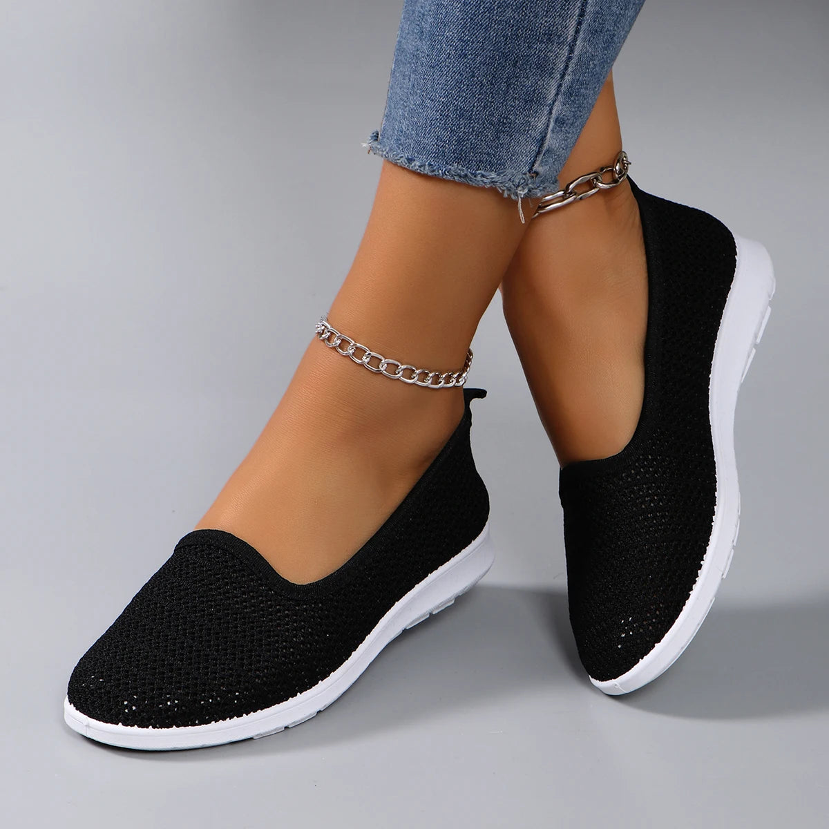 Women's summer breathable mesh flat shoes women's shoes casual sneakers shoes, clearance free shipping