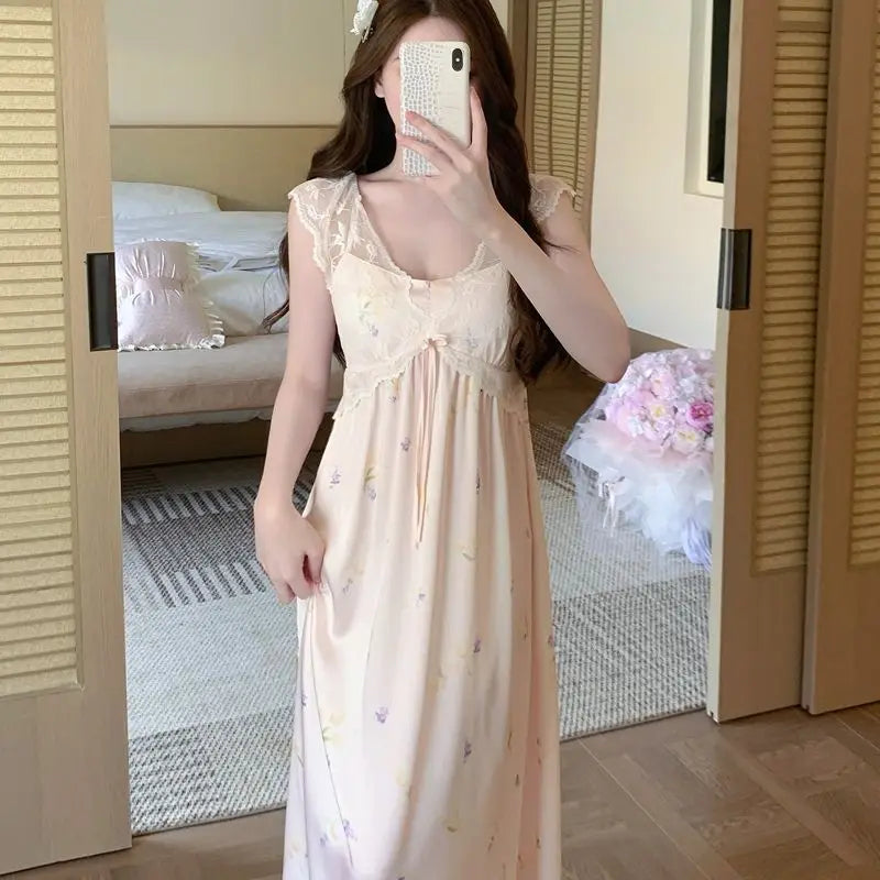 Women's Clothing Sexy Women Night Wear Female Sleepwear Woman Nightgowns Women's Nightgown Seductive Sexy Sleeping Sweaters Home