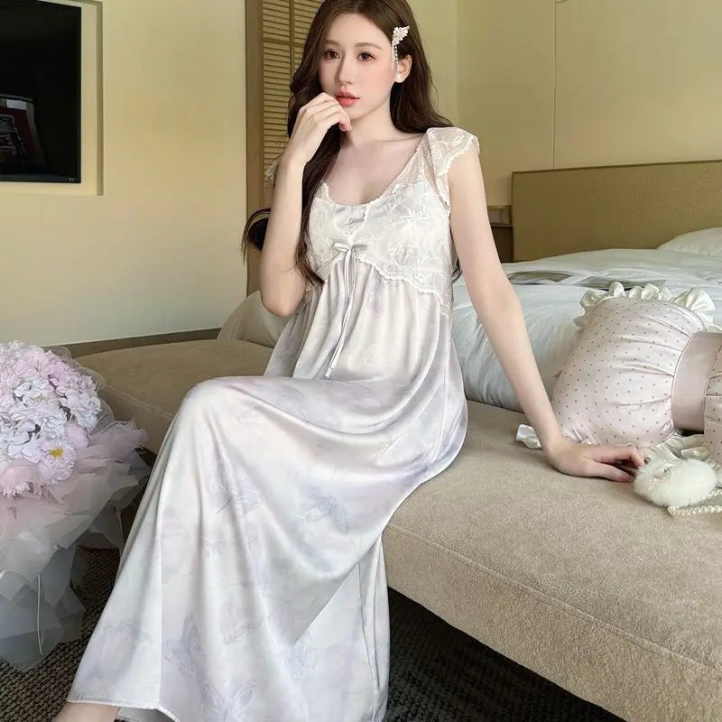 Women's Clothing Sexy Women Night Wear Female Sleepwear Woman Nightgowns Women's Nightgown Seductive Sexy Sleeping Sweaters Home