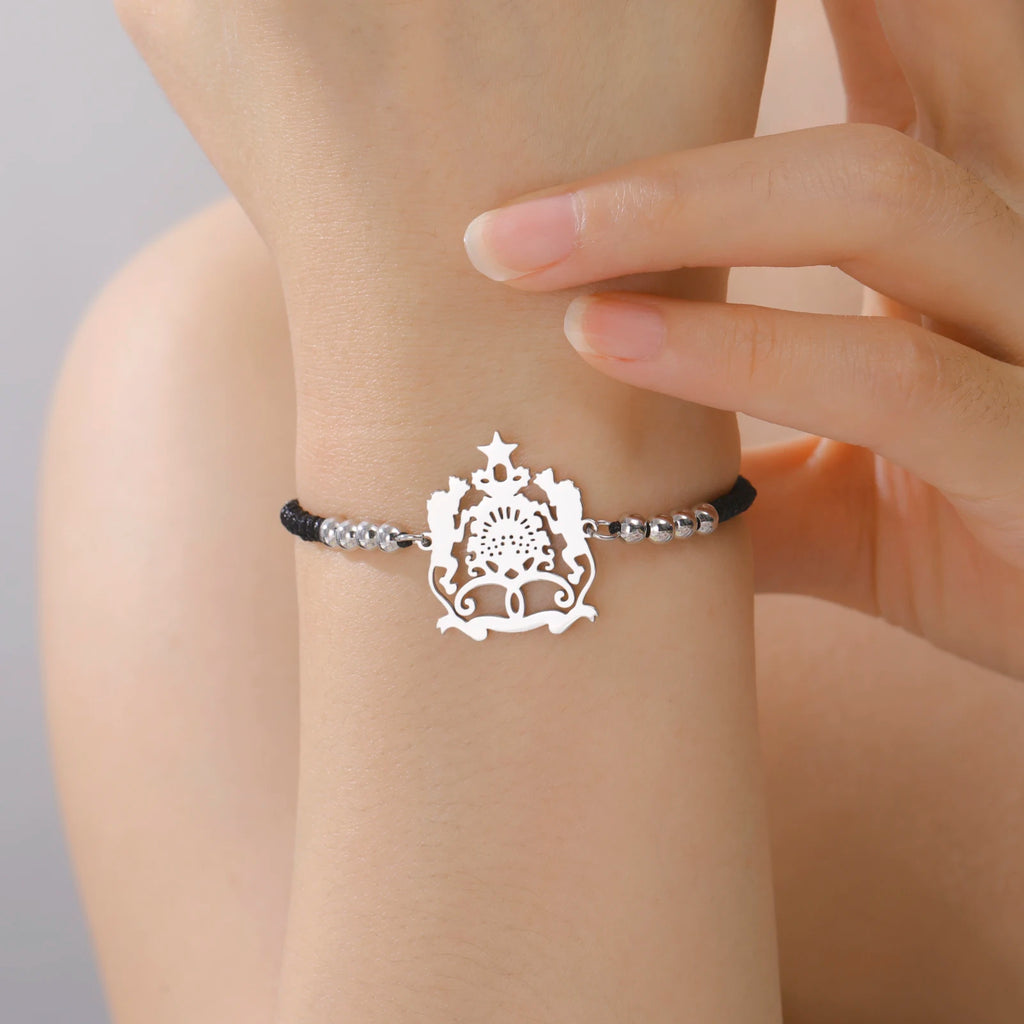 Hipee Morocco Pendant Bracelet  Maroc Stainless Steel National Jewelry for Women Men