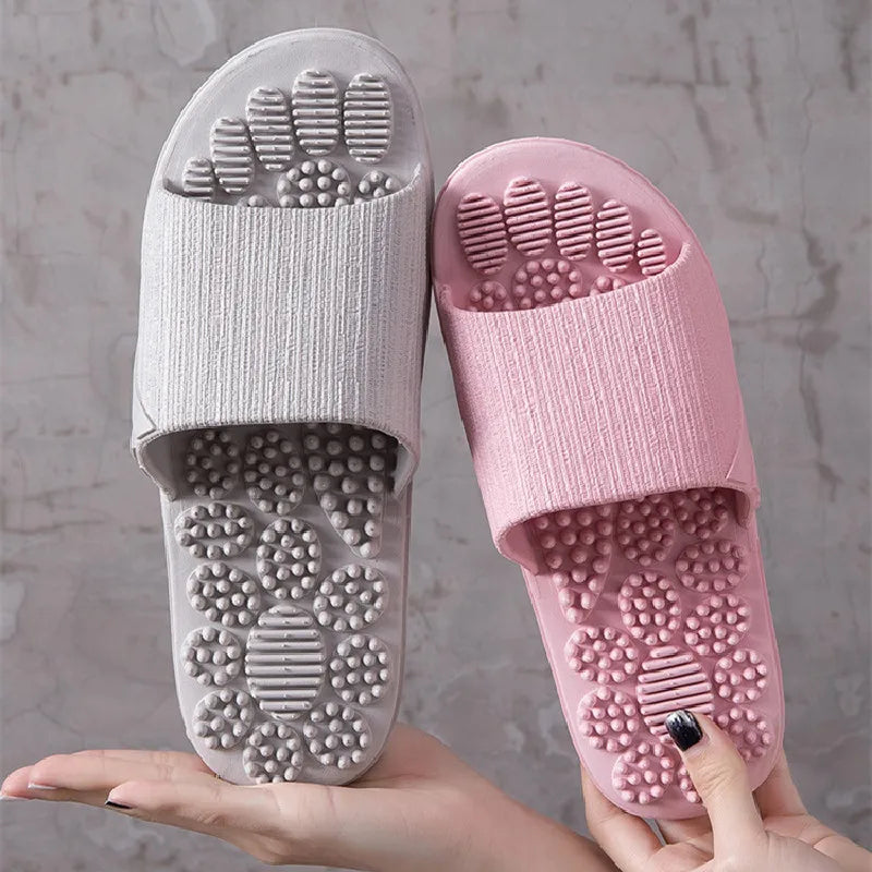 Women Men Massage Home Slippers Couple Shoes Summer Sandals House Soft Non Slip Wear Resistant Slides Indoor Bathroom Flip Flops