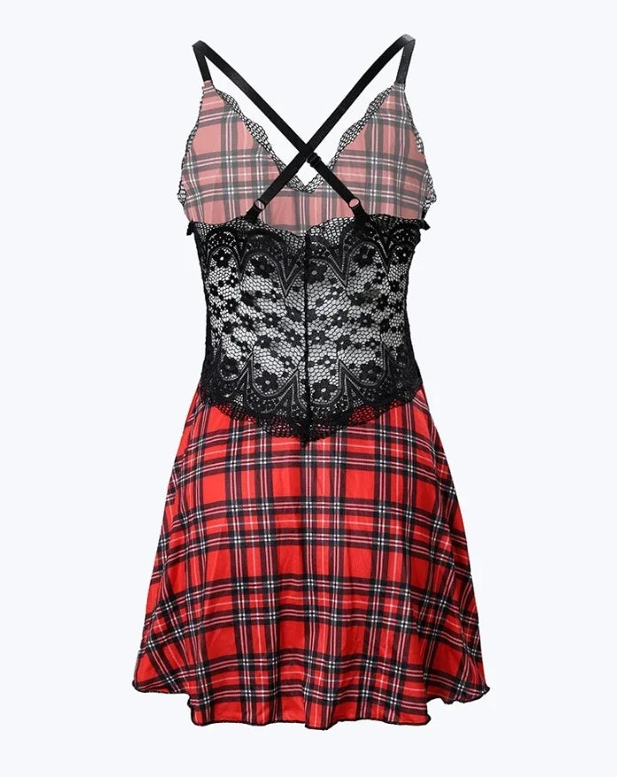 new fashion 2025 casual Satin Floral Embroidery Mesh Patchwork V-Neck Spaghetti Strap Mini Nightgown Sexy Babydoll