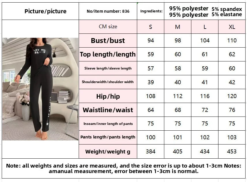 Sleepwear Women's Nightgown Long Sleeve Pajamas Ladies Pj Sets for Woman Pyjamas Set Pajama Girl Home Wear Set Homewear Female