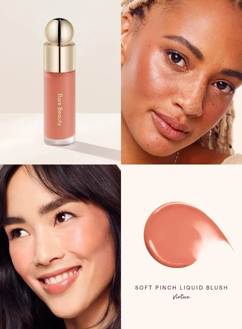 Rare Beauty Liquid Blush Lipstick Blush Eyes Cheek Blusher Waterproof Mositure Face Contour Shadow Liquid Lip Gloss Plump Makeup