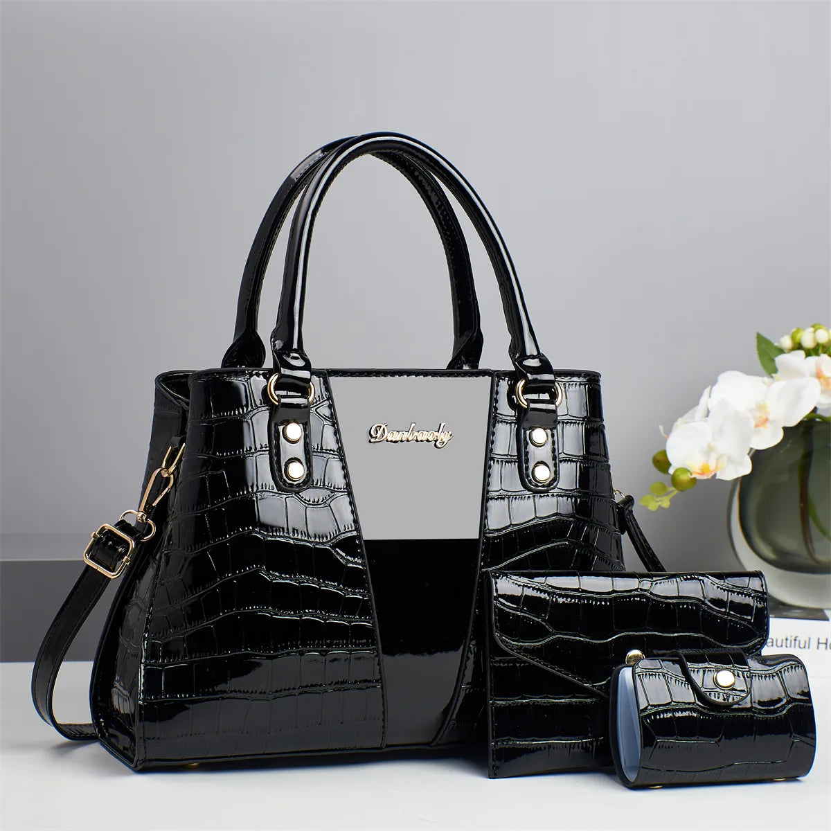 Luxury Designer Shoulder Crossbody Bags High-quality 3Piece Set Women Bags Fashion Ladies Handbags Crossbody Messenger Bag Sac