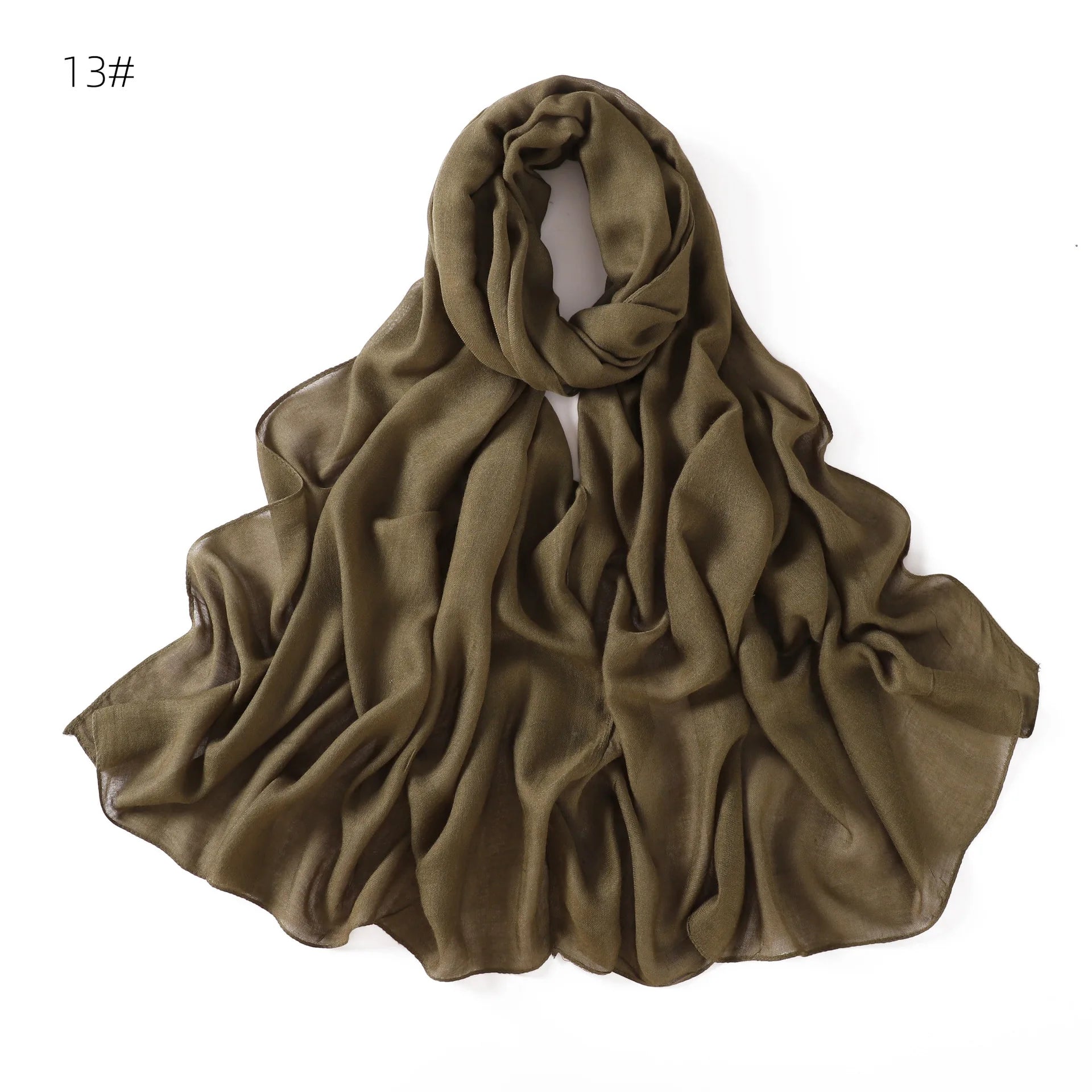 Ramadan Solid Color Modal Cotton Rayon Hijabs Scarf Women Muslim Headscarf Wraps Shawls Femme Musulman Headband Islamic Turban