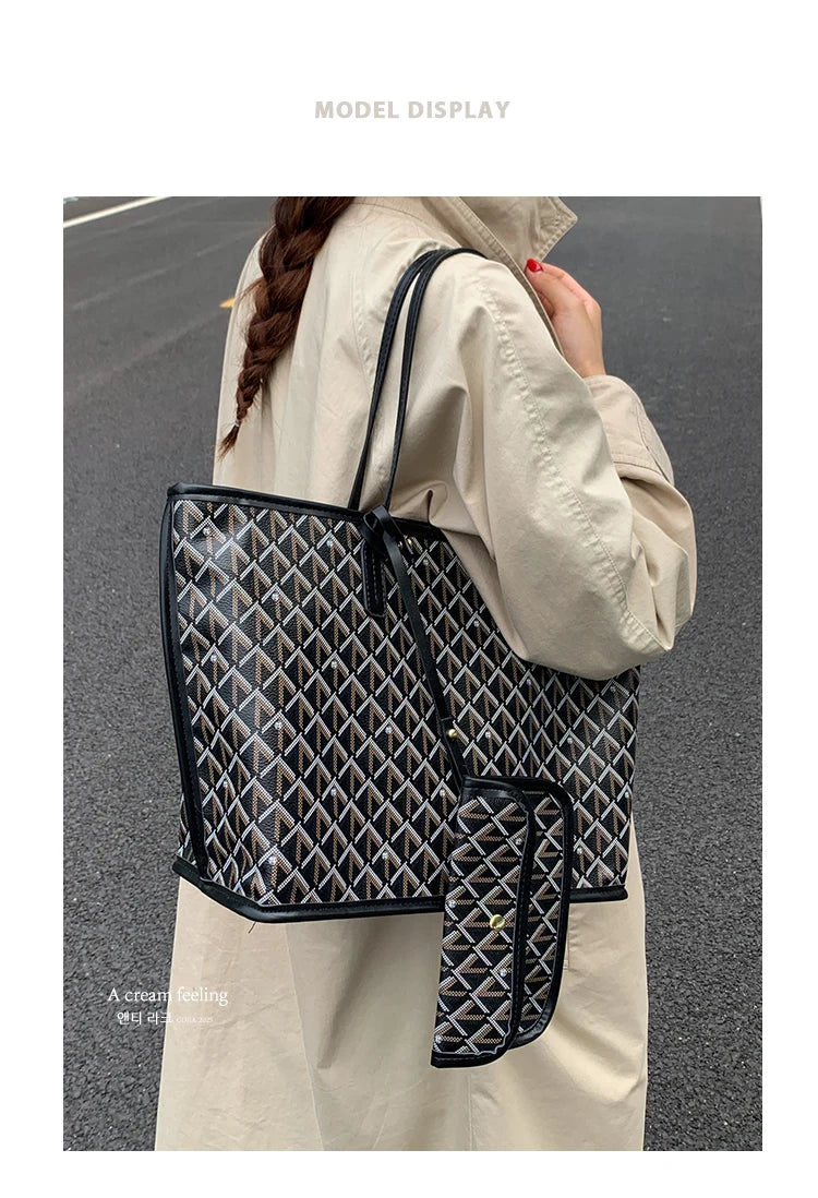 Women's Tote Bag New Simple Double sided Available Mother and Child Large Capacity Casual Handbag Shopping Bag Tote Bag