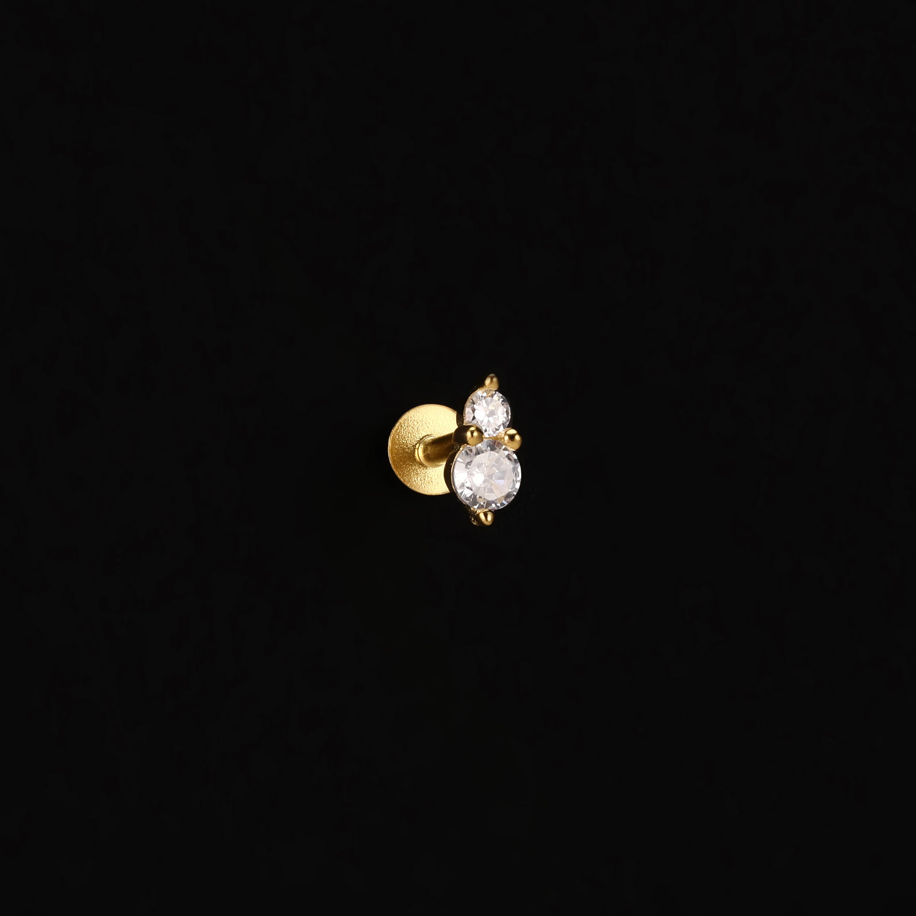 AIDE Heart Round Ball Flat Helix Piercing Earring 925 Sterling Silver Ear Studs Geometric Zircon Exquisite Trinket Studs Aretes
