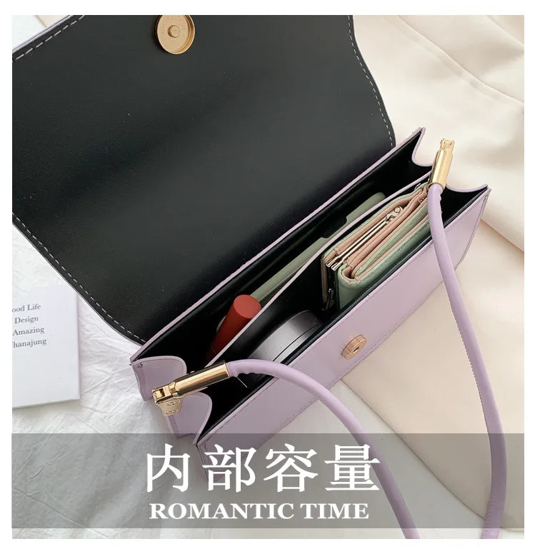 New Women's Fashion Handbags Retro Solid Color PU Leather Shoulder Underarm Bag Casual Women Hobos Handbags сумка женская Trend