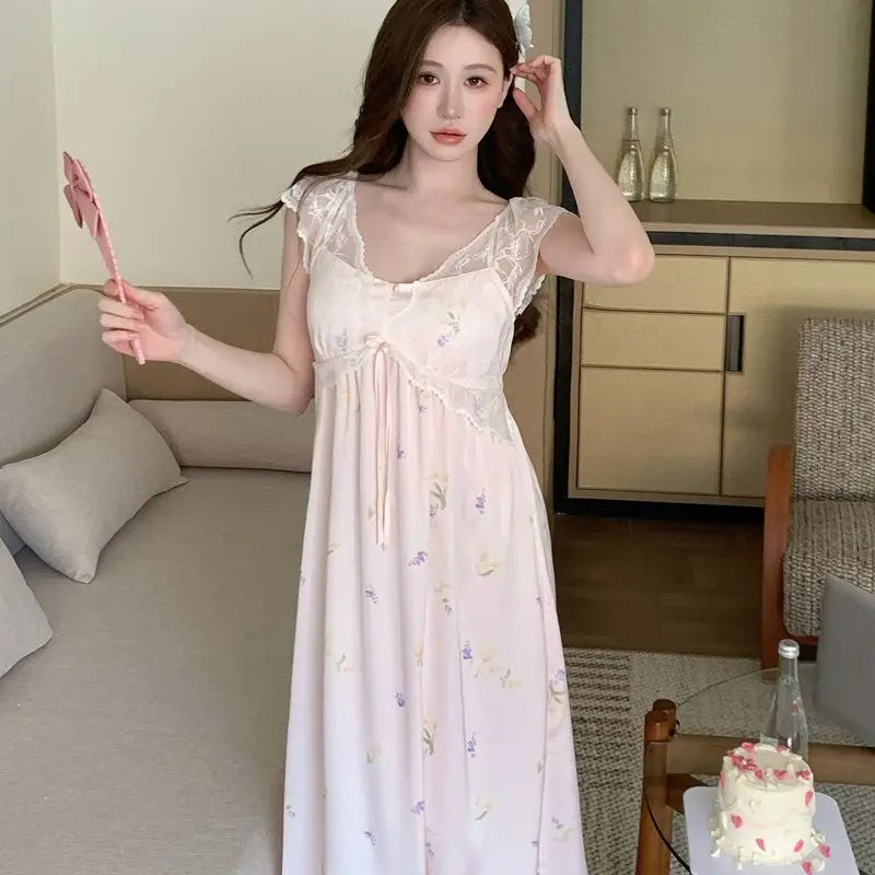 Women's Clothing Sexy Women Night Wear Female Sleepwear Woman Nightgowns Women's Nightgown Seductive Sexy Sleeping Sweaters Home