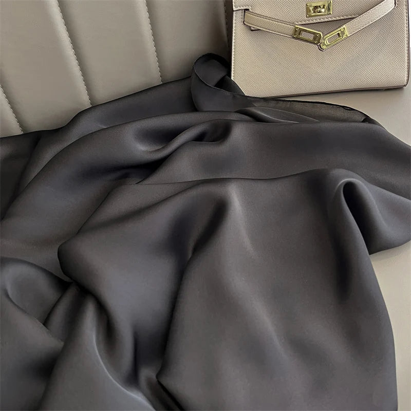 90*180cm Luxury Silk Scarf - Soft Smooth Women's Shawl, Hijab, Beach Wrap, Muffler