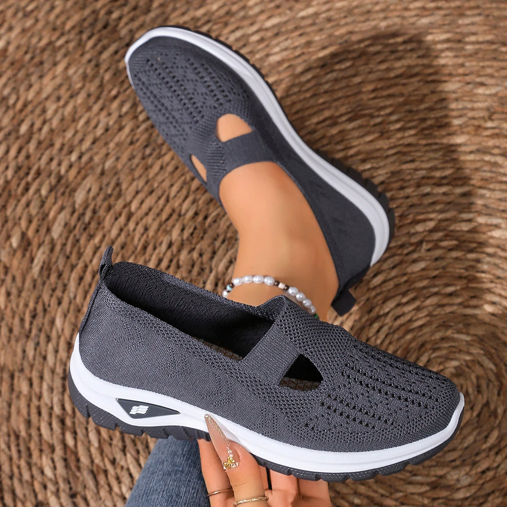 Women's casual sports shoes with breathable mesh, fashionable and versatile, soft soles, comfortable and casual