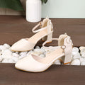 2025 Spring/Summer Hot Sale！Fairy Style Thin-Strap High Heels - Bowknot with Golden Buckle, Comfortable & Versatile